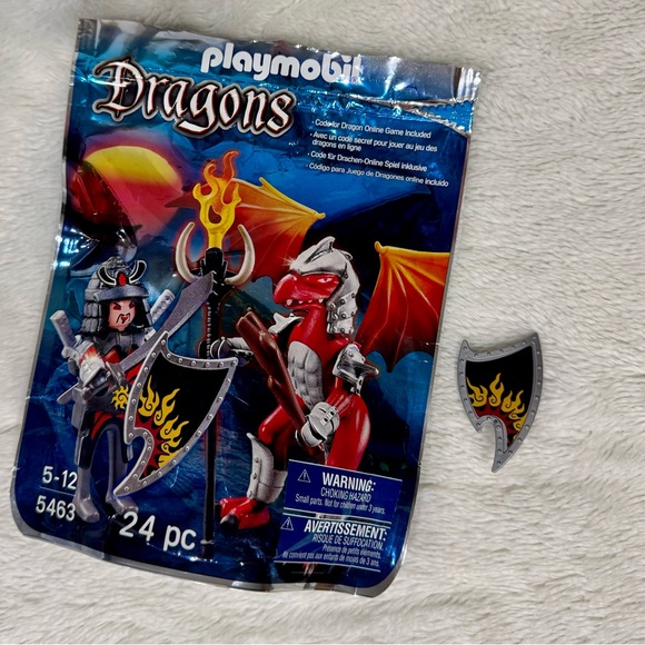 Samurai and Dragon Action Figure Set - Picture 2 of 7